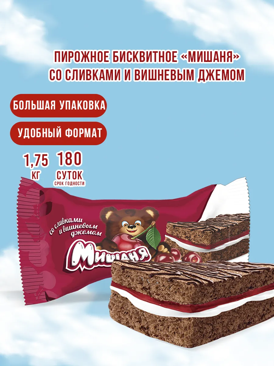 Пирожное бисквитное...