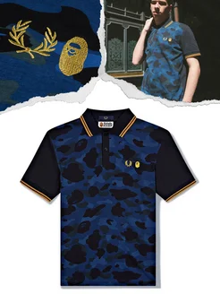 Футболка поло BAPE X FRED PERRY Bape 275432644 купить за 2934 ₾ в