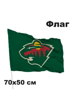 Флаг хоккейный клуб НХЛ Minnesota Wild - Миннесота Уайлд