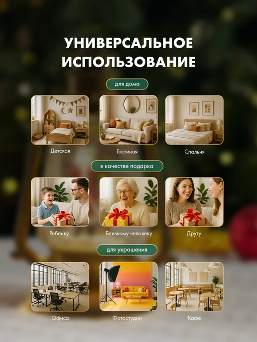 NEON-NIGHT Фонарь декоративный новогодний со снегом, красный, фото 5