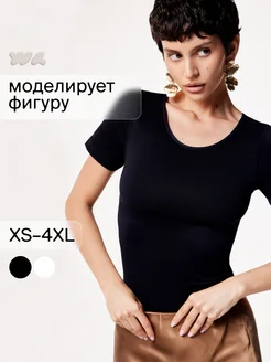 Футболка базовая однотонная WAISTLINE 275630672 купить за 1 574 ₽ в интернет-магазине Wildberries