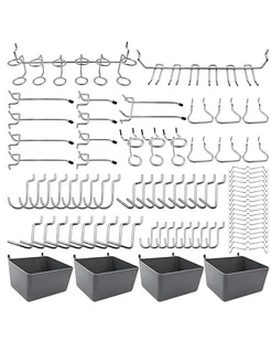 крючки для перфорированной панели 80 шт набор