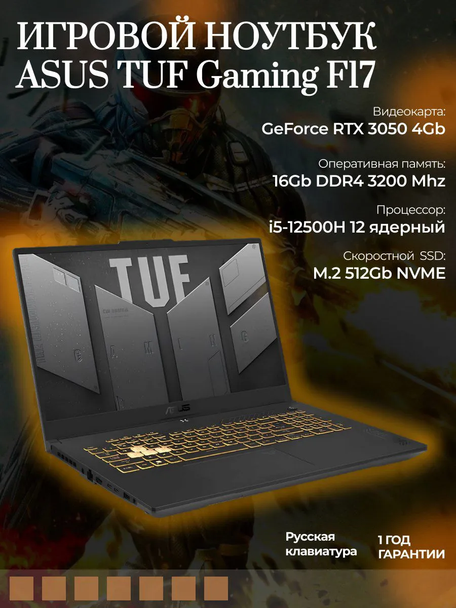 17.3" Ноутбук TUF Gaming F17...