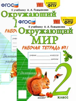 Окружающий мир. 2 класс. Рабочая тетрадь. В 2-х частях