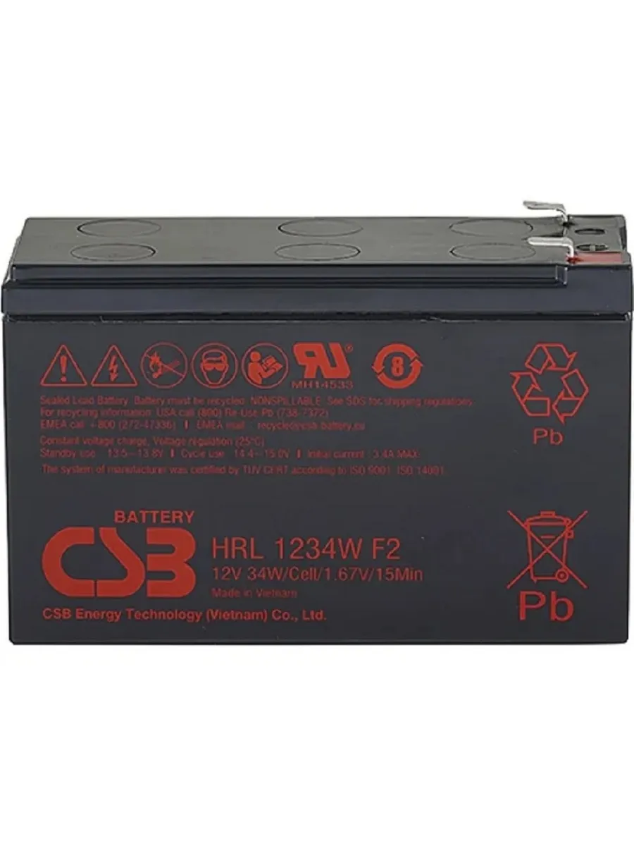 аккумуляторная батарея для ИБП HRL 1234W F2FR 12B 9Ач