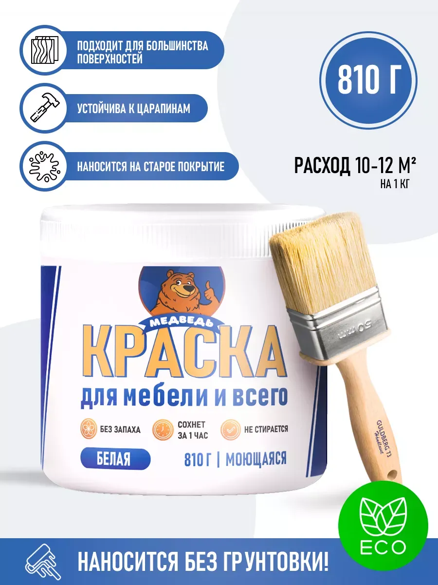 Краска для мебели матовая белая фото 8