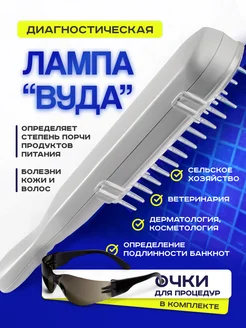 Лампа вуда широкого спектра с очками Avederma 276126777 купить за 2 562 ₽ в интернет-магазине Wildberries