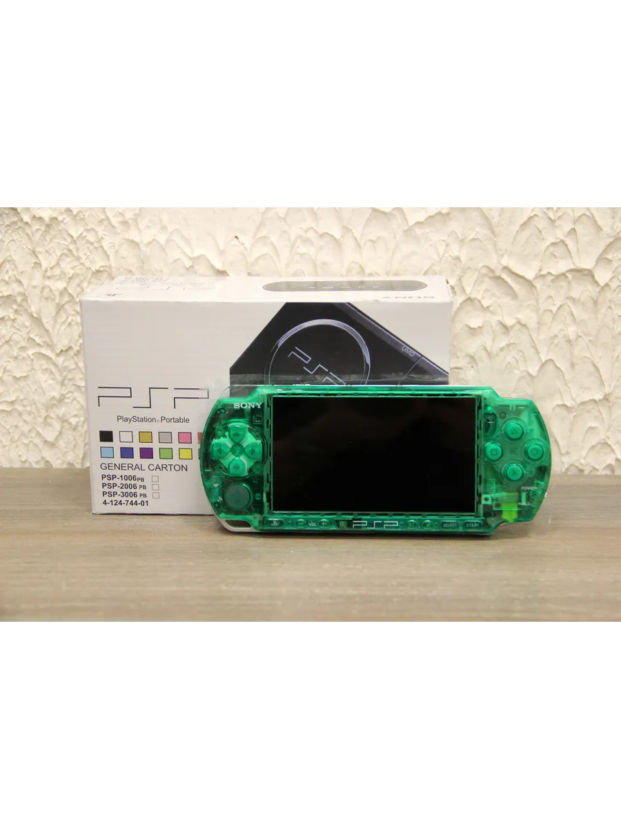 SONY Игровая приставка PSP 3006 Прозрачно-Зеленая New