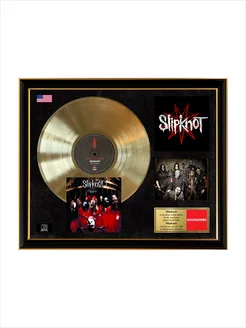 Картина в рамке с пластинкой Slipknot