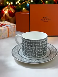 Чайная пара Hermes Mosaique au 24 "Platine"