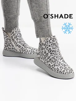 Леопардовые ботинки женские зимние O`SHADE 276312802 купить за 3 672 ₽ в интернет-магазине Wildberries