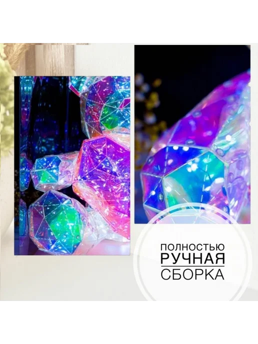 A glowing toy Светильник в детскую, подарок малышу - Милый Зайчик, зеленый, фото 5