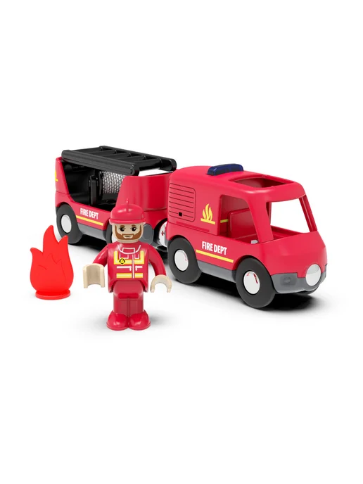 Toy'lbe Машинки пожарные для деревянной железной дороги, черный, фото 3
