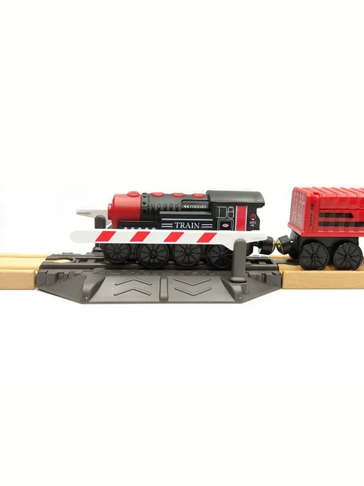 Toy'lbe Поезд детский с грузовым вагоном, черный, фото 6