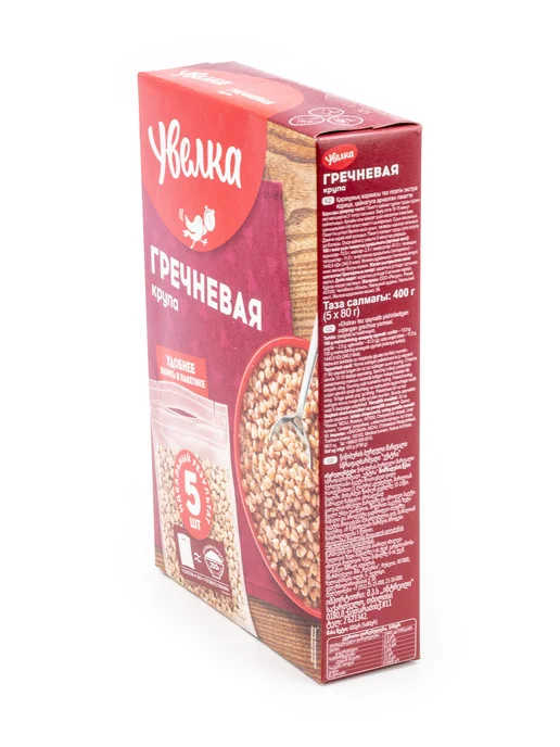 Увелка Гречка ядрица быстроразваривающаяся экстра, 5шт. х 80г, 6 шт, 5 шт, 80 г, фото 4