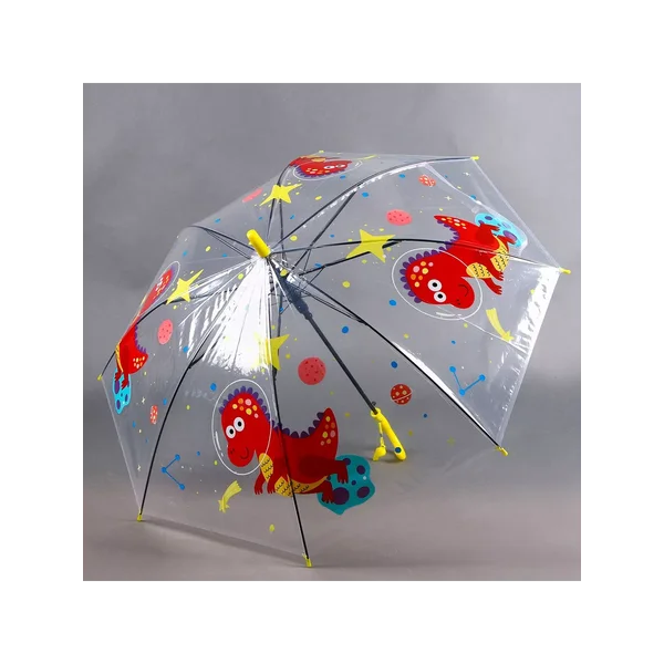 Зонт детский полуавтомат "Дракончик в космосе"