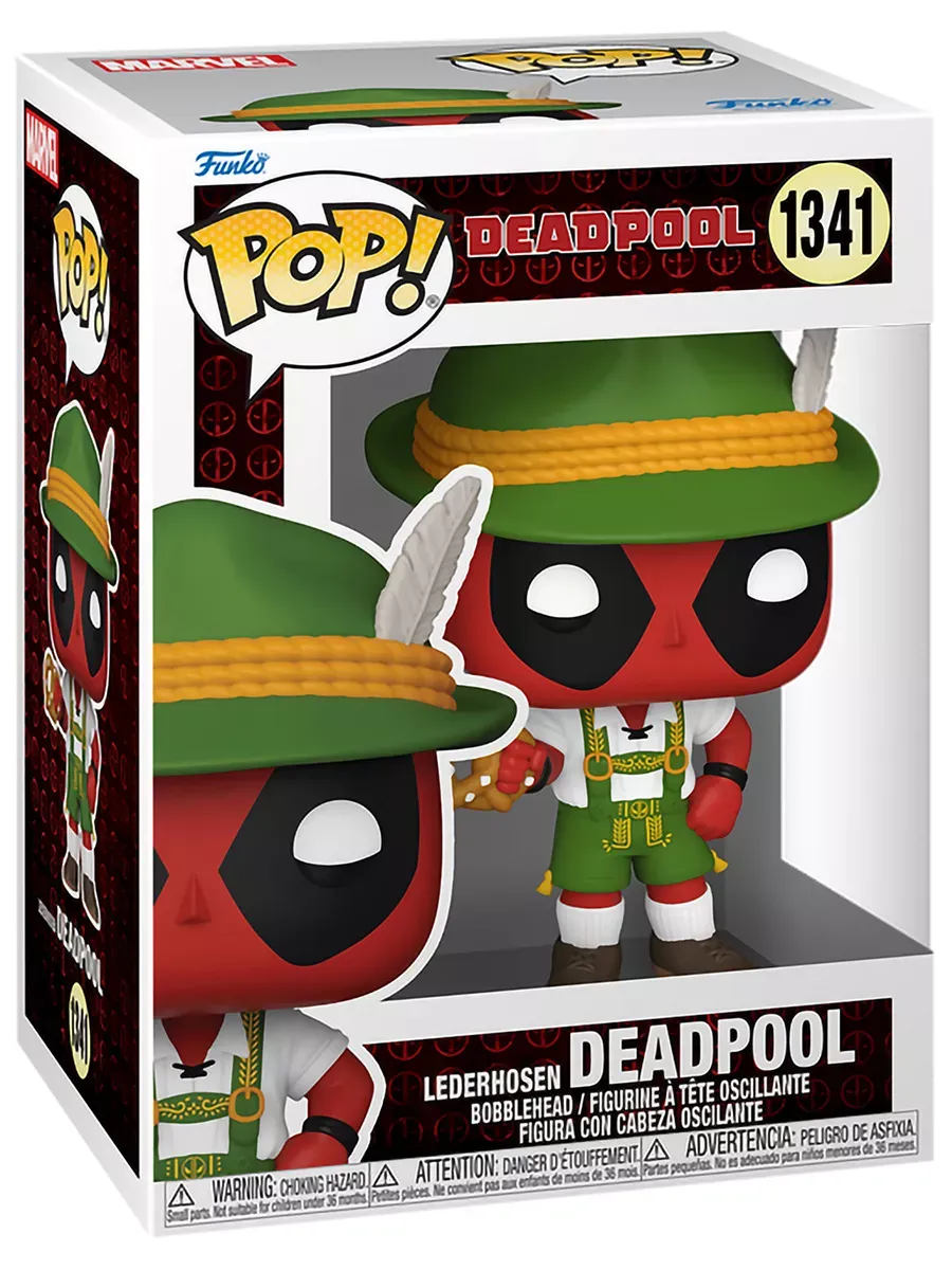 Фигурка Funko башкотряс Марвел Дедпул Lederhosen Дэдпул
