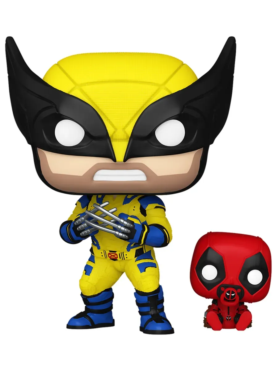 Фигурка Funko башкотряс Марвел Дэдпул 3 Wolverine w/Babypool