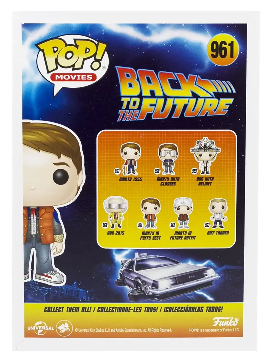 Фигурка Funko POP! Movies Назад в будущее Марти в спасжилете