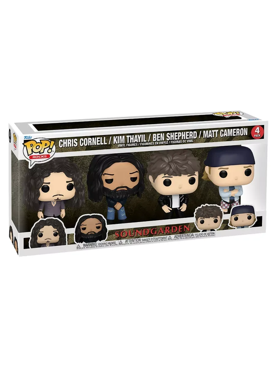 Фигурка Funko POP! Soundgarden Chris/Kim/Ben/Matt 4PK 75395