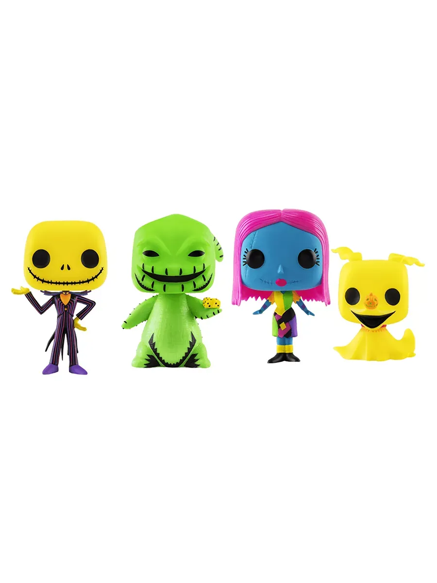 Фигурка Funko POP Дисней TNBC Джек/Уги/Салли/Зеро BLKLT 4PK