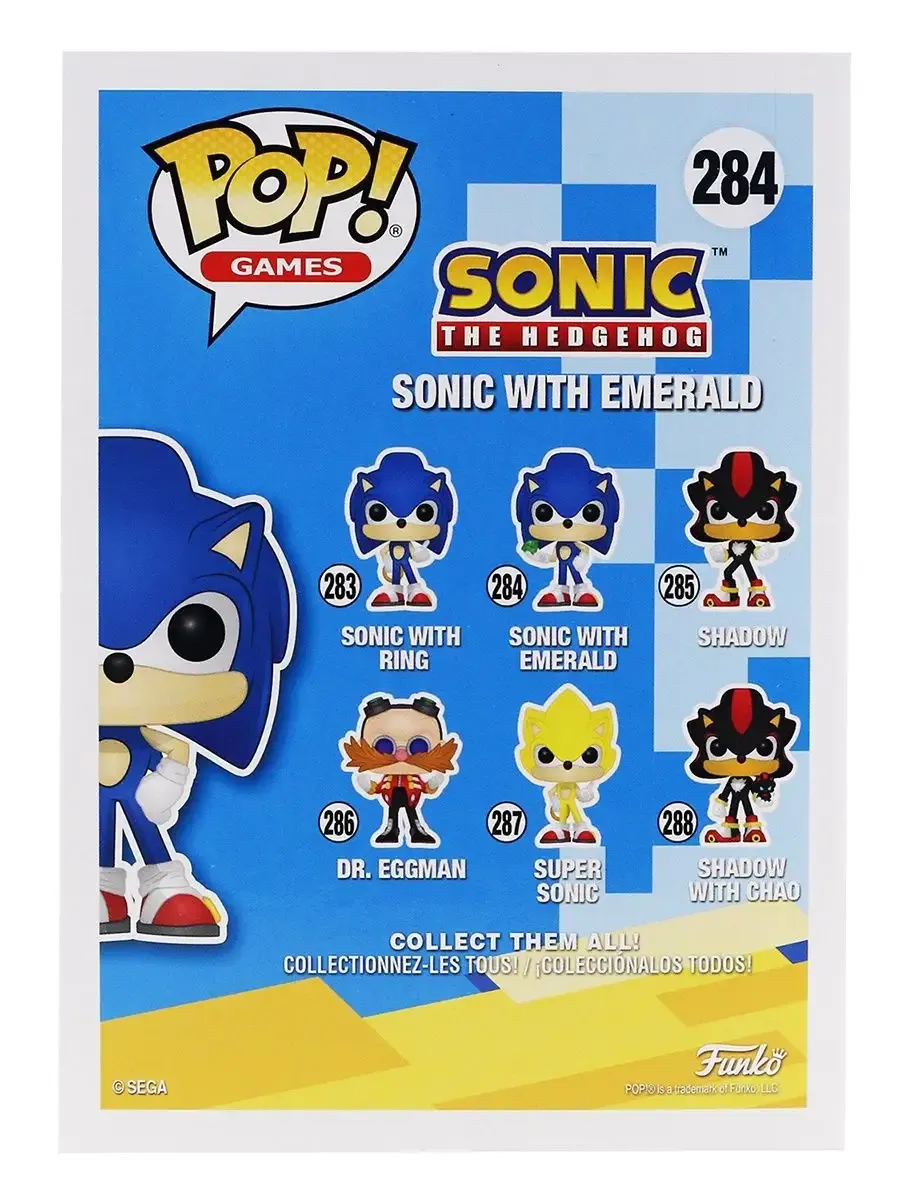 Фигурка Funko POP! Games Ежик Соник с изумрудом Фигурка Funko POP! Games Ежик Соник с изумрудом