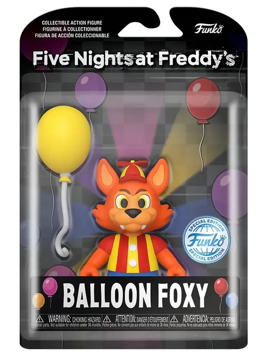Фигурка Funko Action ФНАФ Balloon Circus Balloon Фокси Фигурка Funko Action ФНАФ Balloon Circus Balloon Фокси
