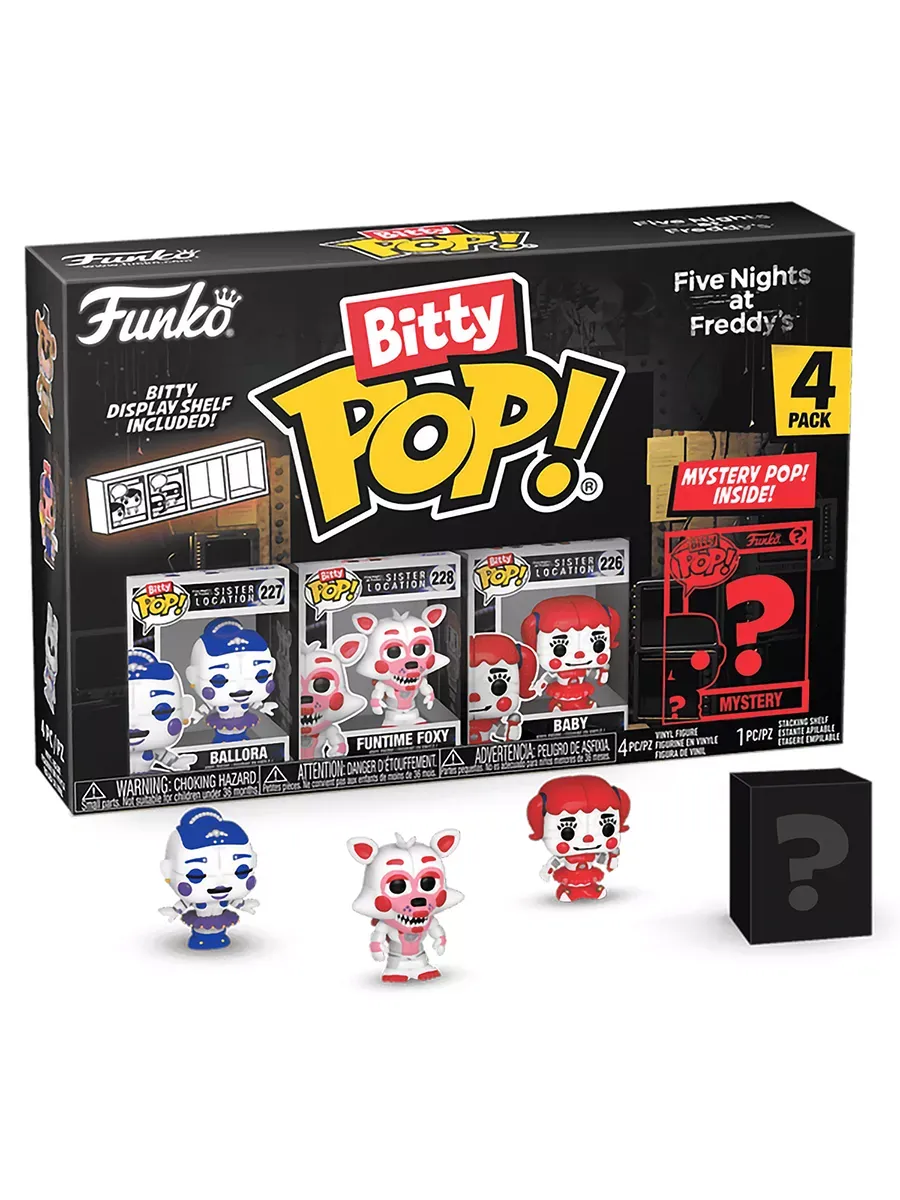 Фигурка Funko Bitty POP! ФНАФ Ballora+Funtime Foxy+Baby+? Фигурка Funko Bitty POP! ФНАФ Ballora+Funtime Foxy+Baby+?