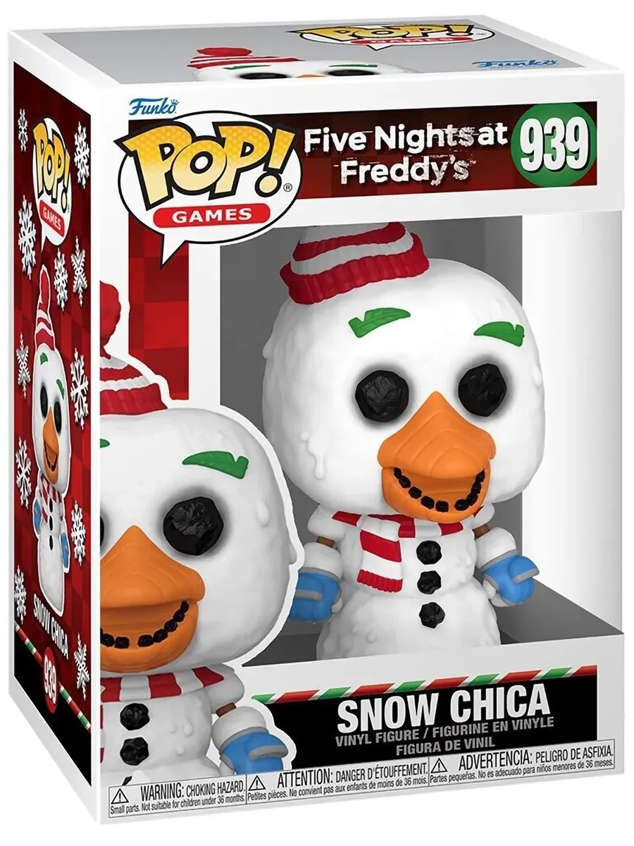Фигурка Funko POP! Games FNAF Holiday Snow Chica (939) 72486 Фигурка Funko POP! Games FNAF Holiday Snow Chica (939) 72486