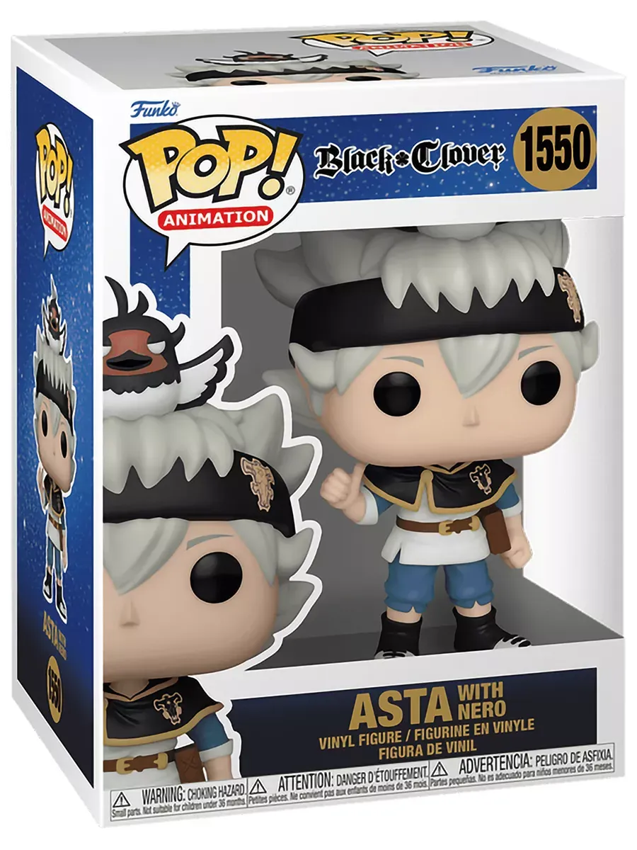 Фигурка Funko POP! аниме Черный клевер Аста w/Nero (1550)