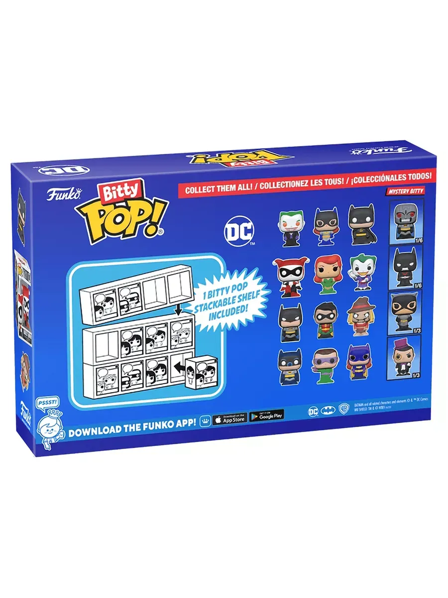 Фигурка Funko Bitty POP! Batman+Riddler+Batgirl+Mystery 4PK