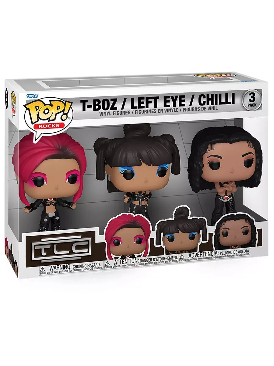 Фигурка Funko POP Rocks TLC Scrubs T-Boz/Left Eye/Chilly 3PK
