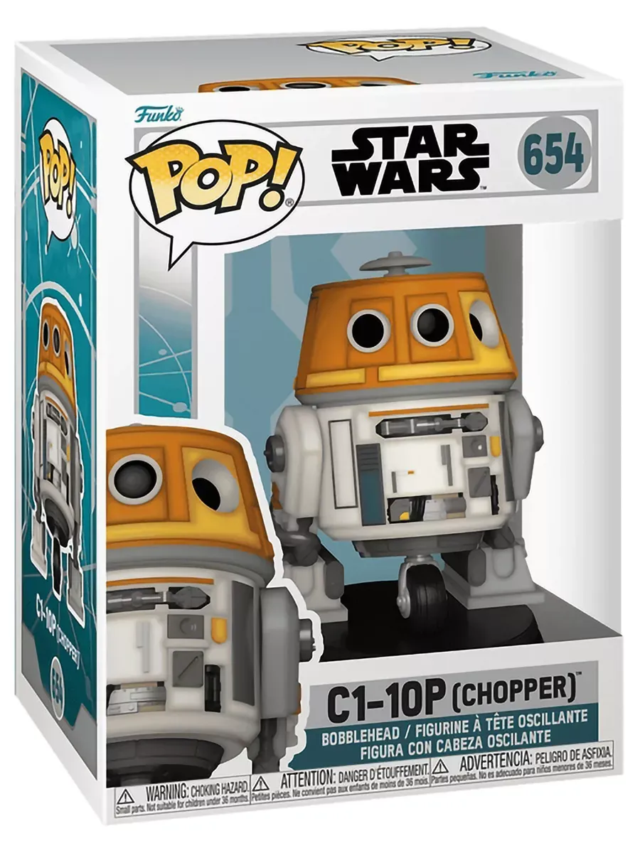 Фигурка Funko POP башкотряс Звезд воины Асока C1-10P Chopper