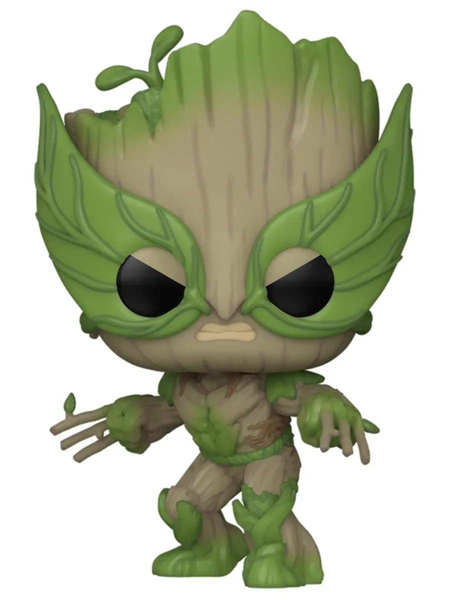 Фигурка Funko POP башкотряс Марвел We Are Groot as Wolverine
