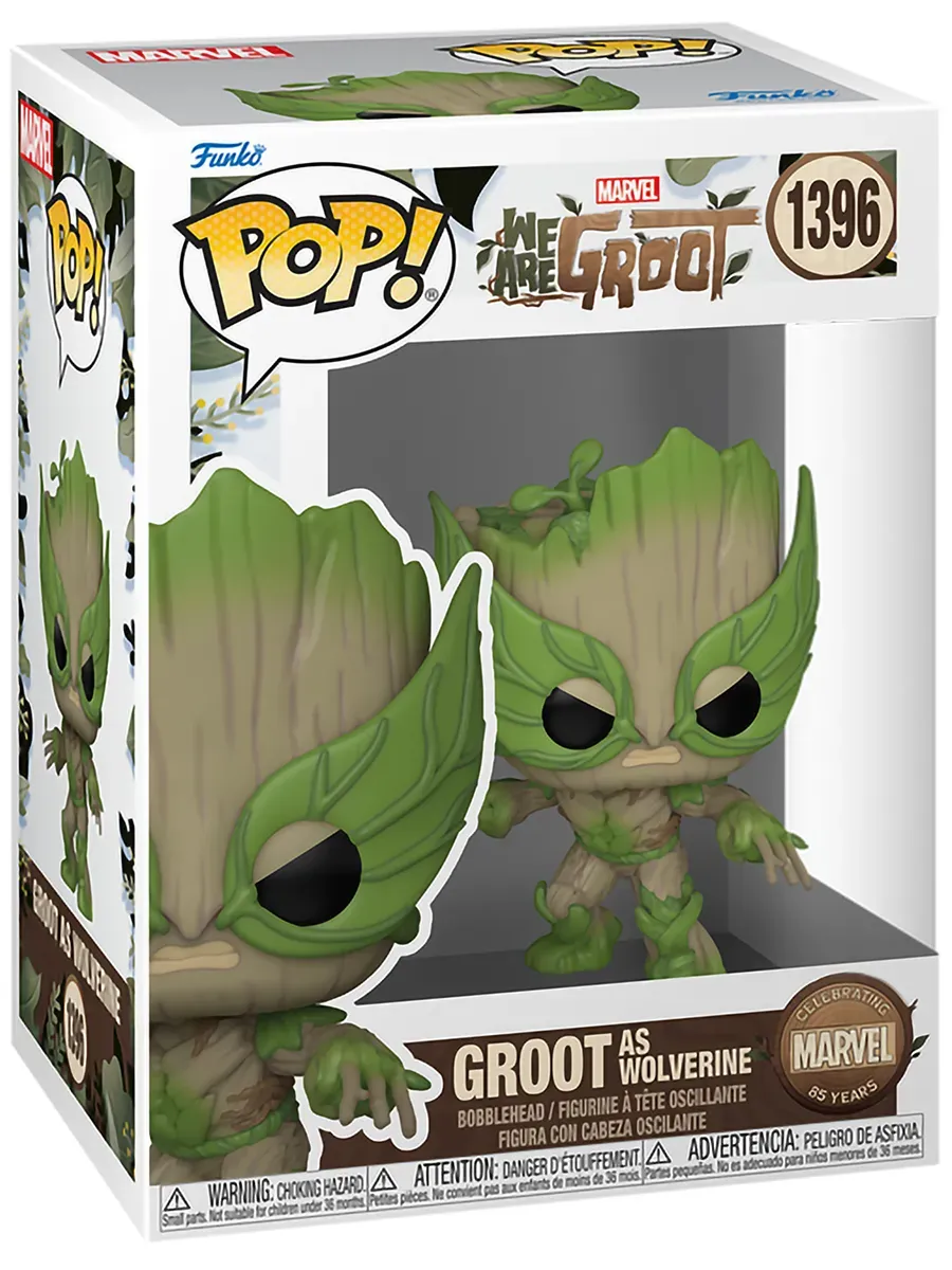 Фигурка Funko POP башкотряс Марвел We Are Groot as Wolverine