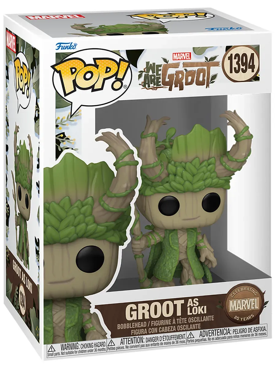 Фигурка Funko POP! башкотряс Марвел We Are Groot as Loki