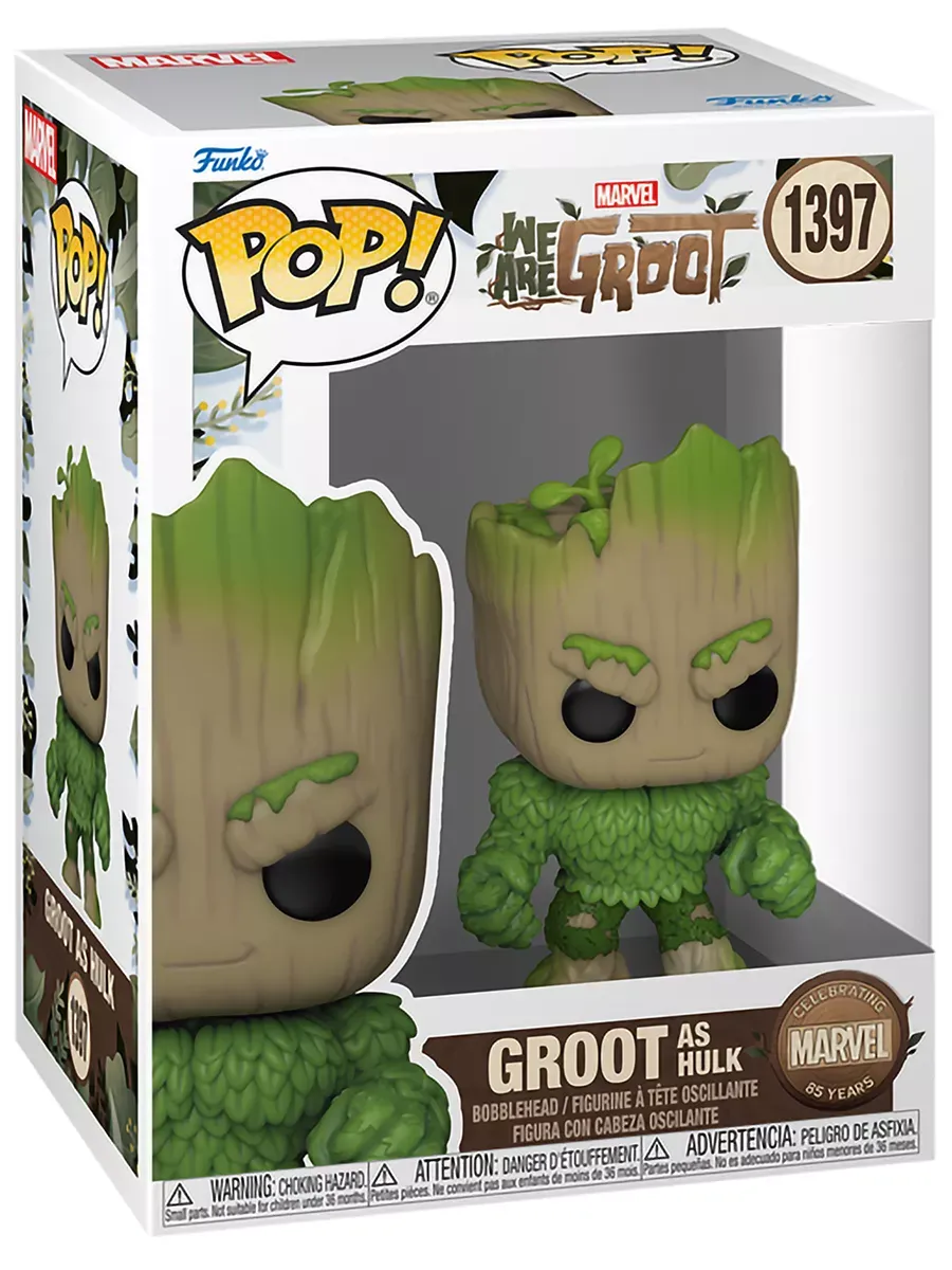 Фигурка Funko POP! башкотряс Марвел We Are Groot as Hulk Фигурка Funko POP! башкотряс Марвел We Are Groot as Hulk