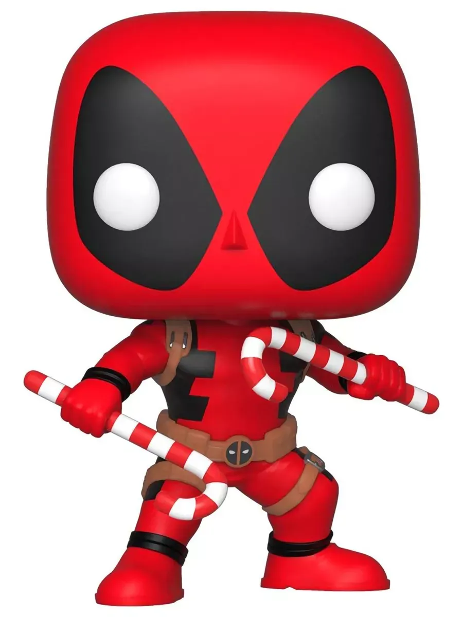 Фигурка Funko POP! башкотряс Марвел Holiday Дэдпул w/ Candy