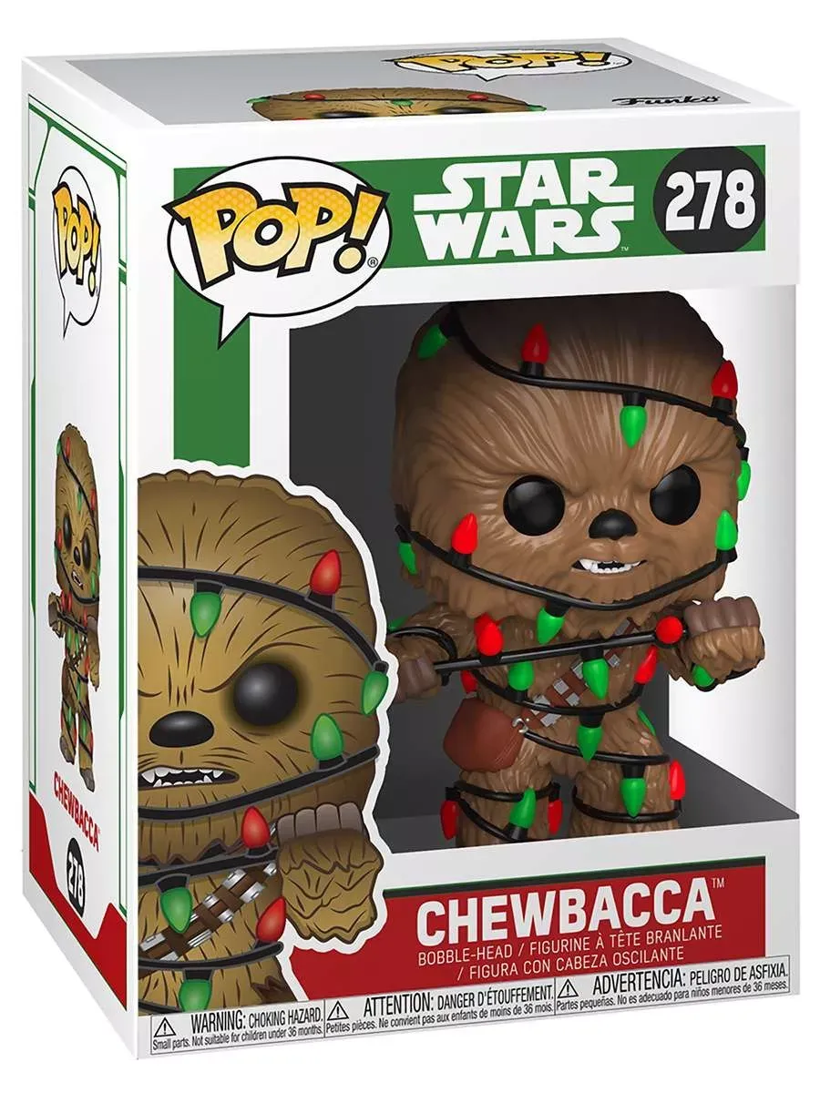 Фигурка Funko POP башкотряс Звездные воины Holiday Chewbacca