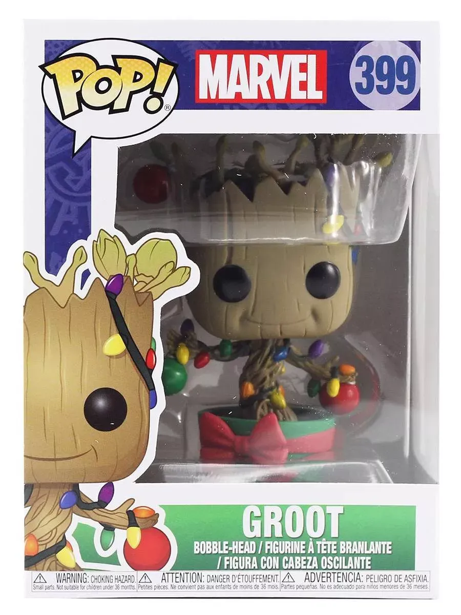 Фигурка Funko POP! башкотряс Марвел Holiday Groot w/ Lights
