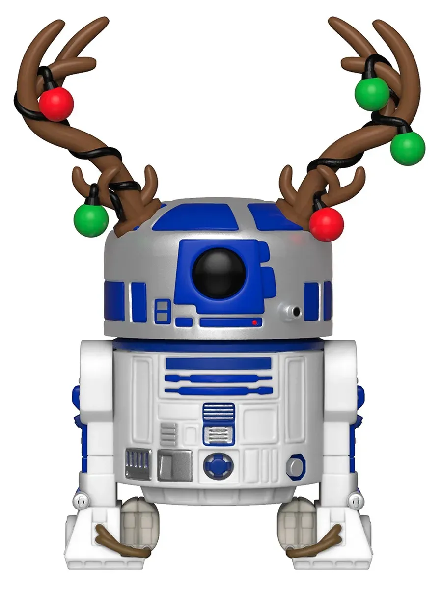 Фигурка Funko башкотряс Star Wars Holiday R2-D2 w/Antlers