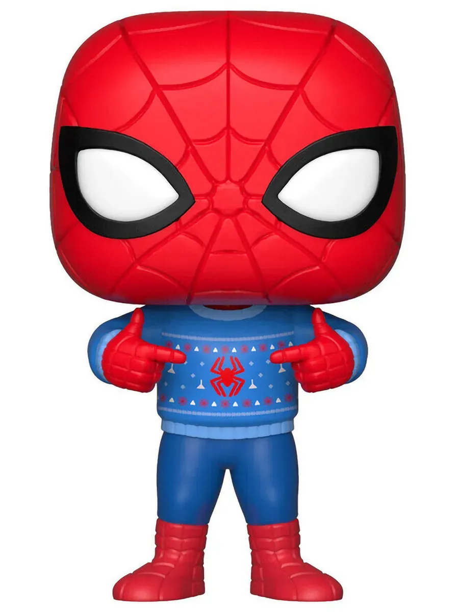 Фигурка Funko башкотряс Марвел Holiday Spider-Man w/Sweater