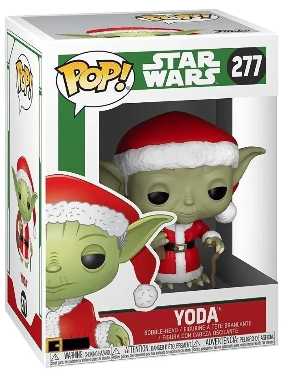 Фигурка Funko башкотряс Звездные воины Holiday Santa Yoda Фигурка Funko башкотряс Звездные воины Holiday Santa Yoda