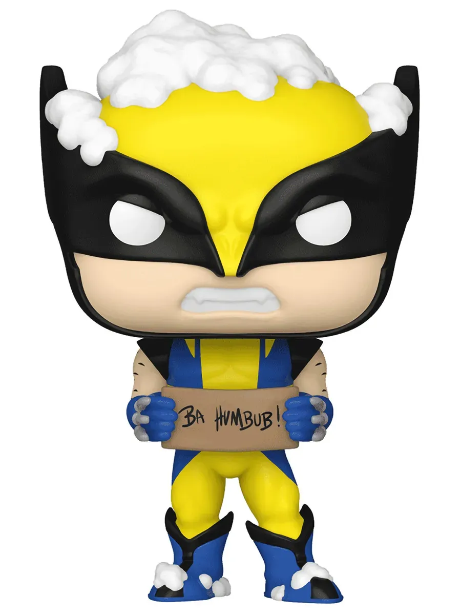 Фигурка Funko POP башкотряс Марвел Holiday Wolverine w/ Sign