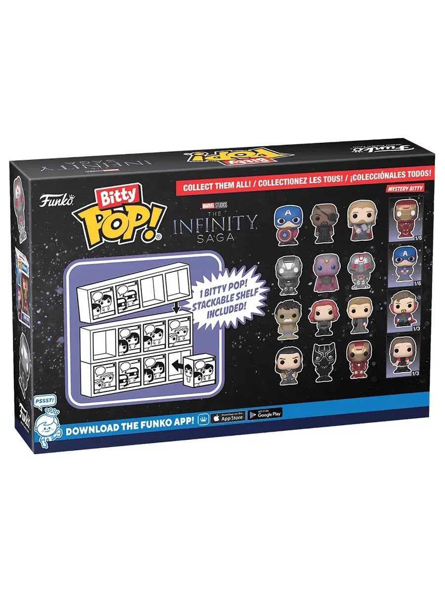 Фигурка Funko Bitty POP! Марвел Hulk+Black Widow+Hawkeye+?