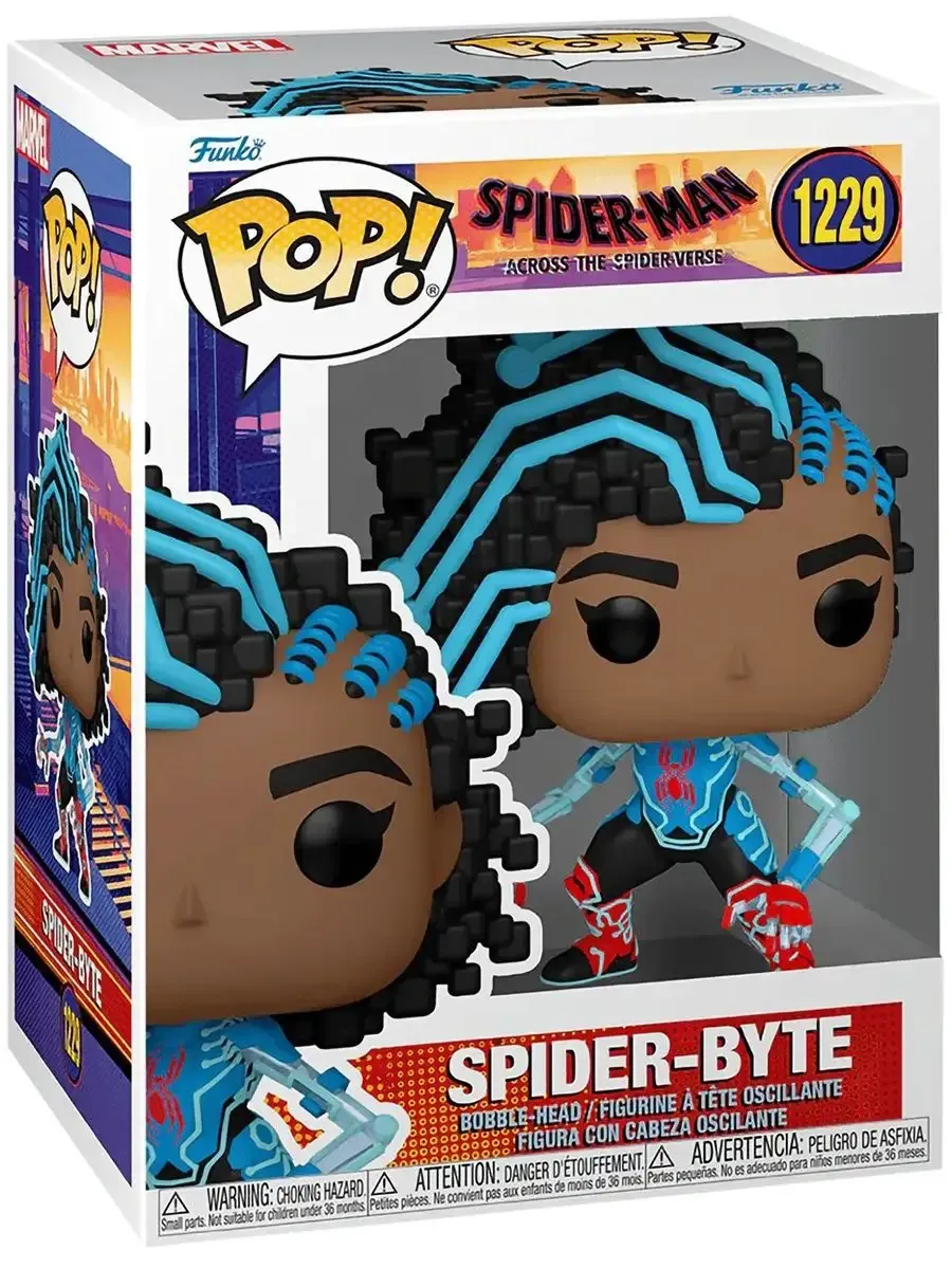 Фигурка Funko POP! башкотряс Марвел Человек-паук Паук-байт