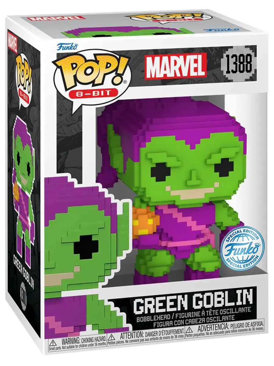 Фигурка Funko POP! 8-Bit башкотряс Марвел Green Goblin (Exc)