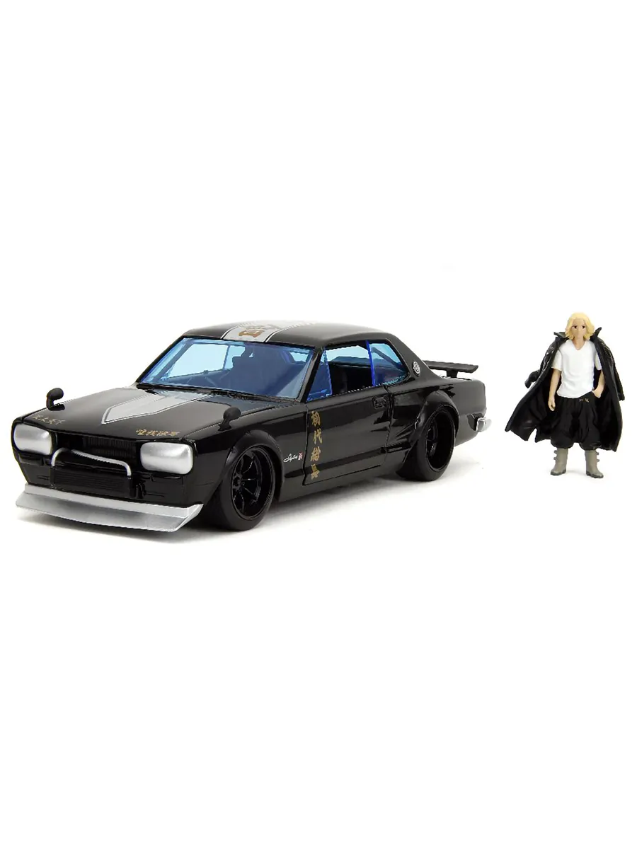 Машинка с фигуркой 1:24 1971 Nissan Skyline GTR W/Mikey