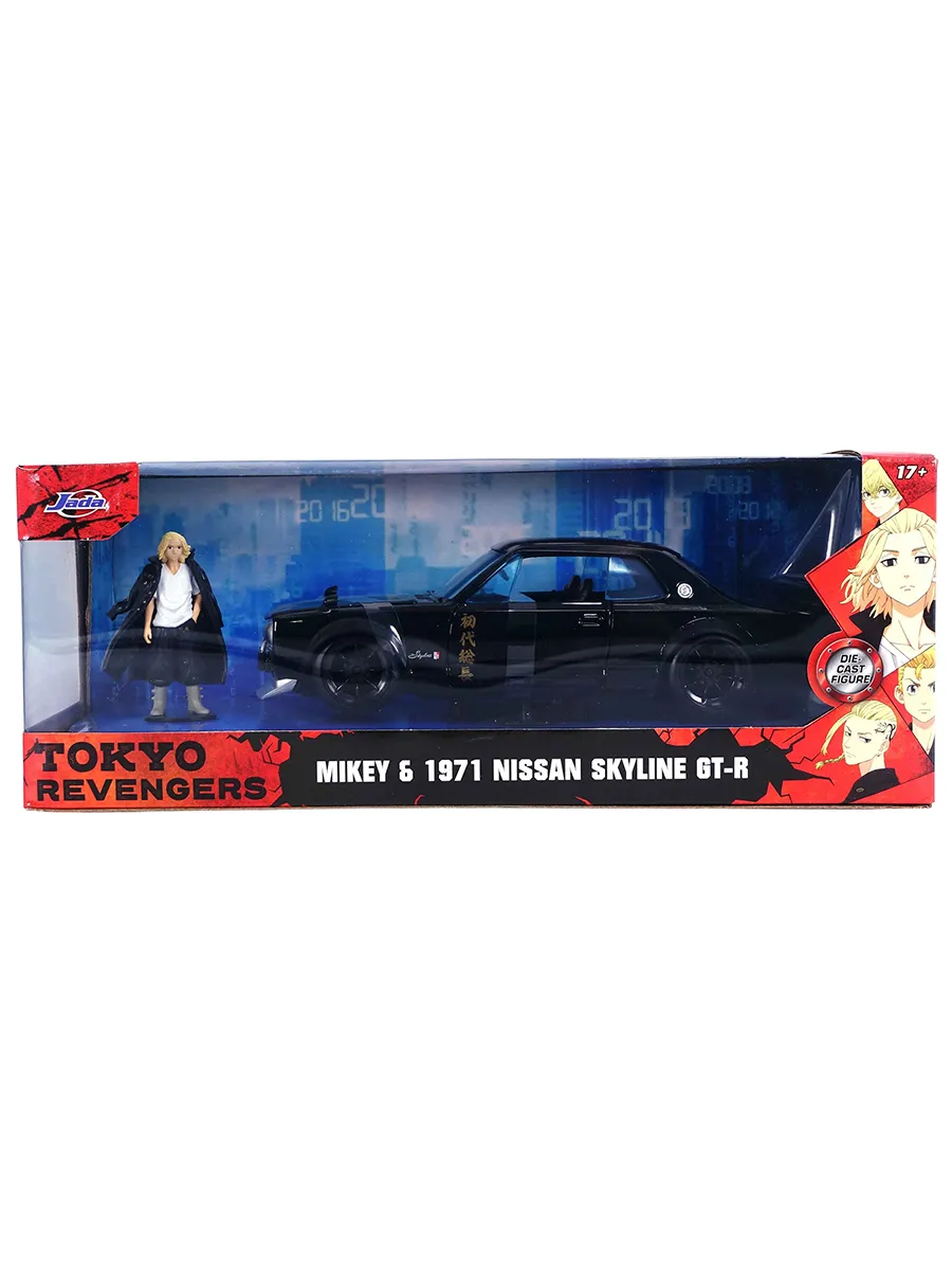 Машинка с фигуркой 1:24 1971 Nissan Skyline GTR W/Mikey