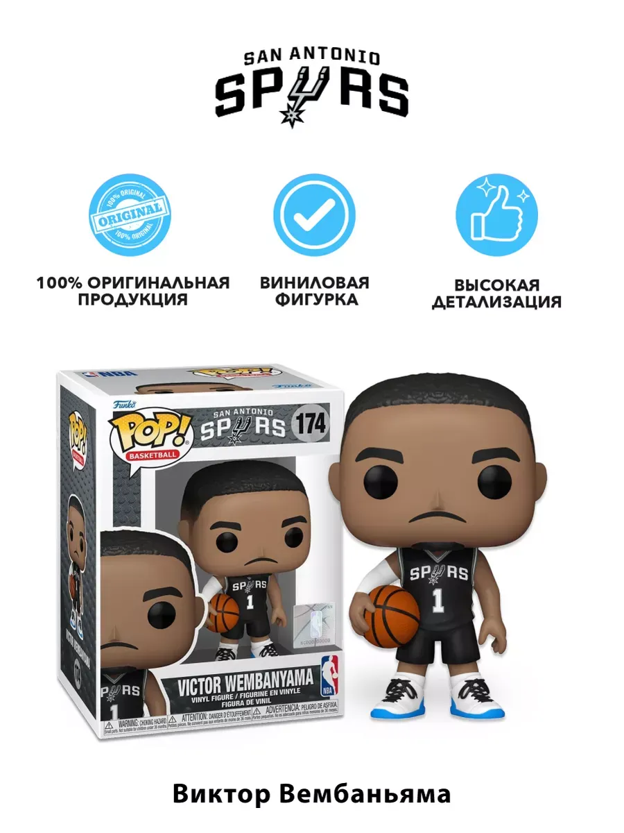Фигурка Funko POP! NBA Spurs Виктор Вембаньяма (174) 75120